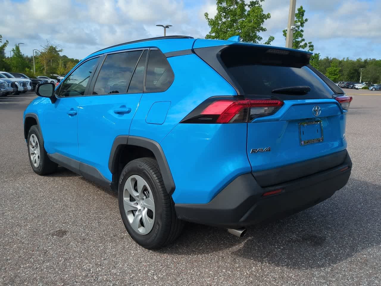 Used 2021 Blue Flame Toyota LE image 4