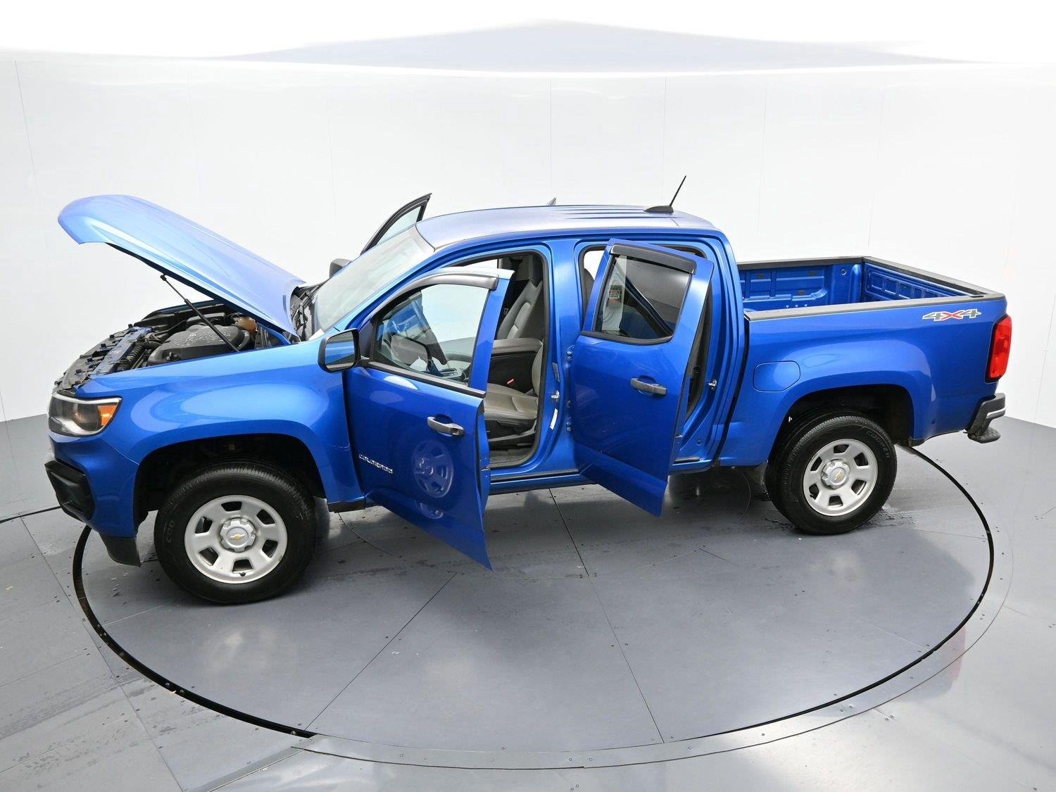 Used 2022 BRIGHT BLUE METALLIC Chevrolet 4WD Work Truck image 35