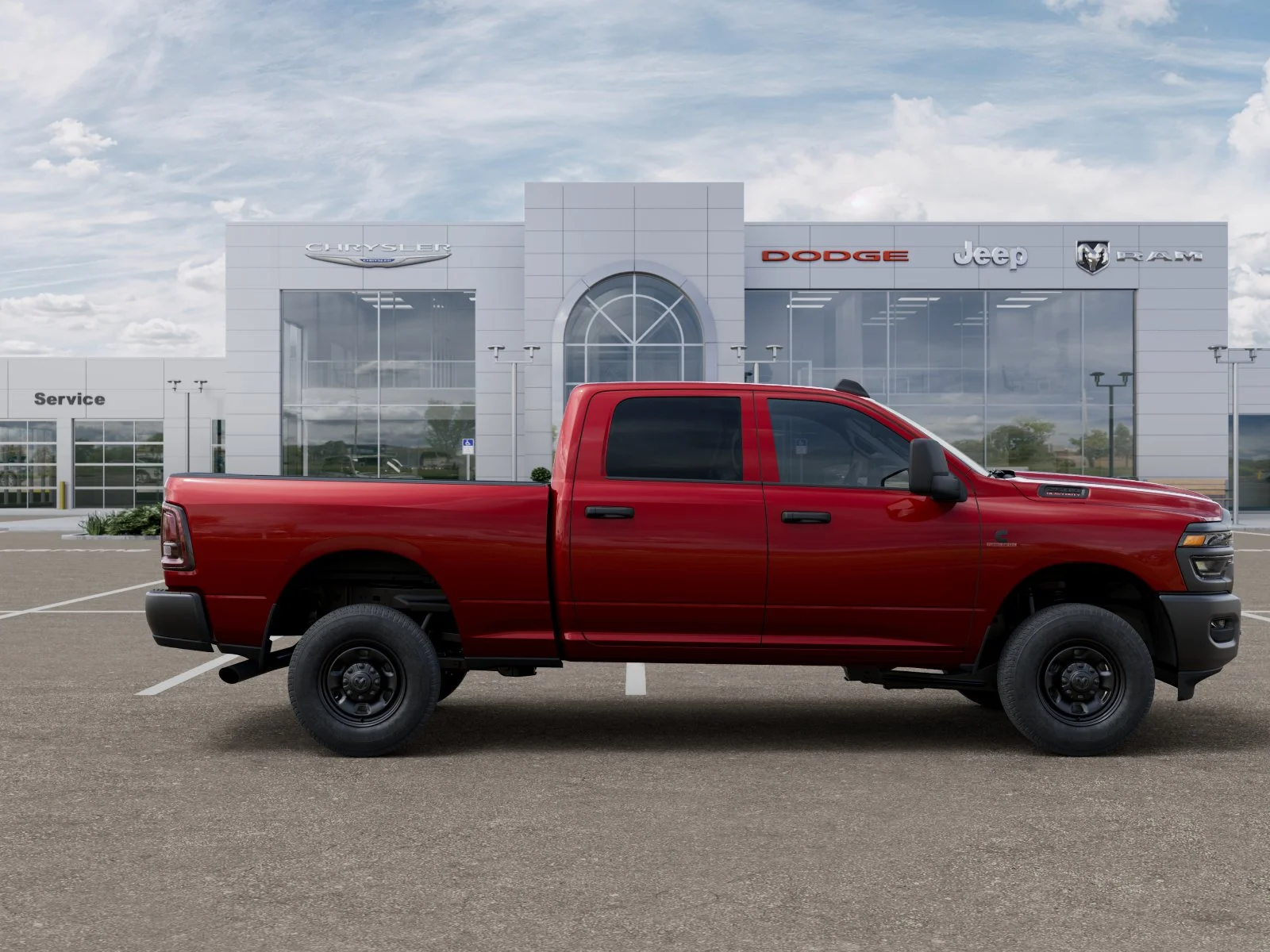 New 2026 Molten Red Pearl-Coat Exterior Paint RAM Tradesman image 48