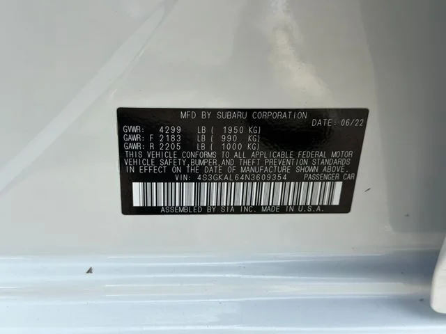 Certified Used 2022 White Subaru Sport image 30