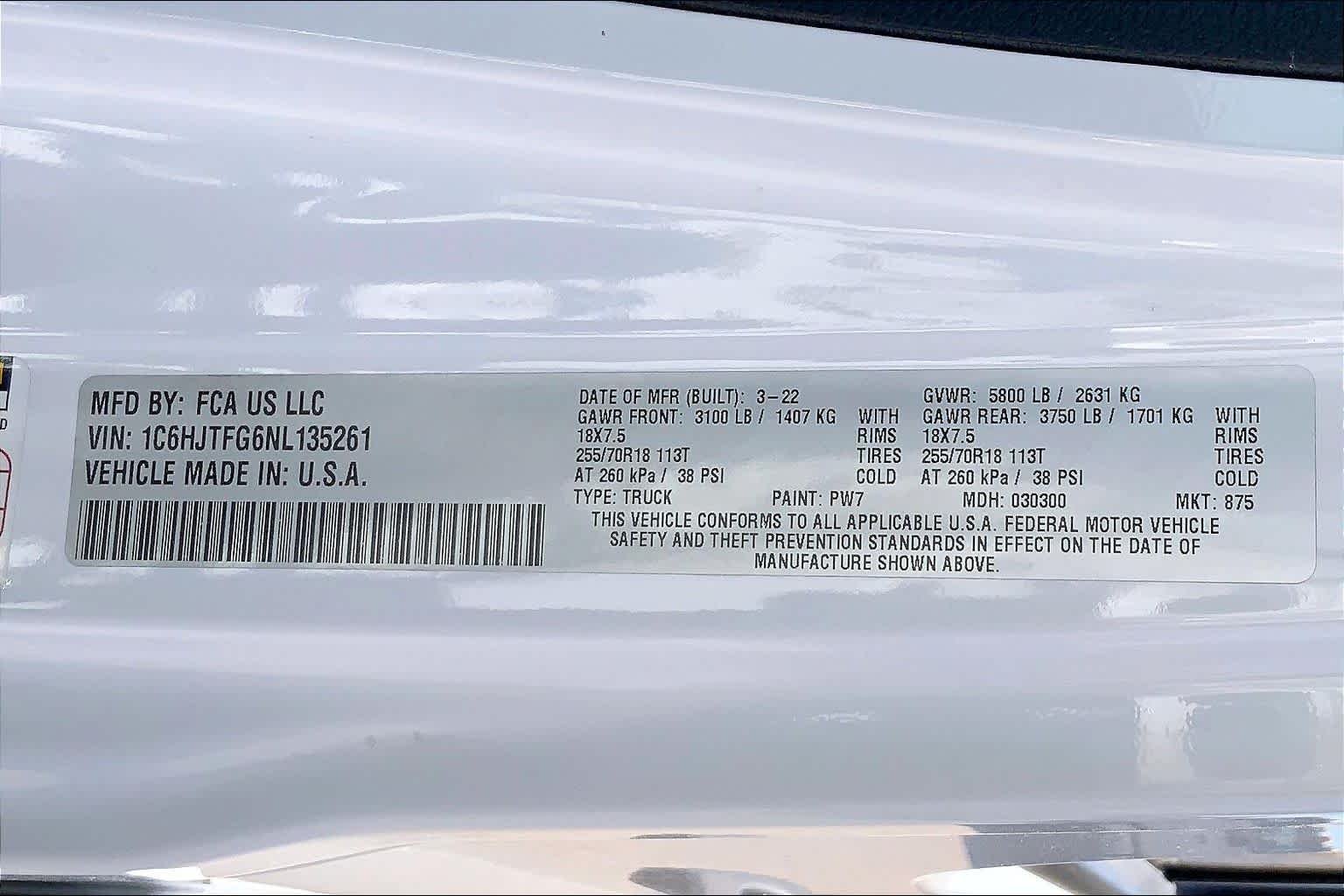 Used 2022 Bright White Clearcoat Jeep Overland image 72