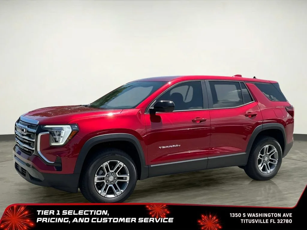 New 2027 Volcanic Red Tintcoat GMC FWD Elevation image 2