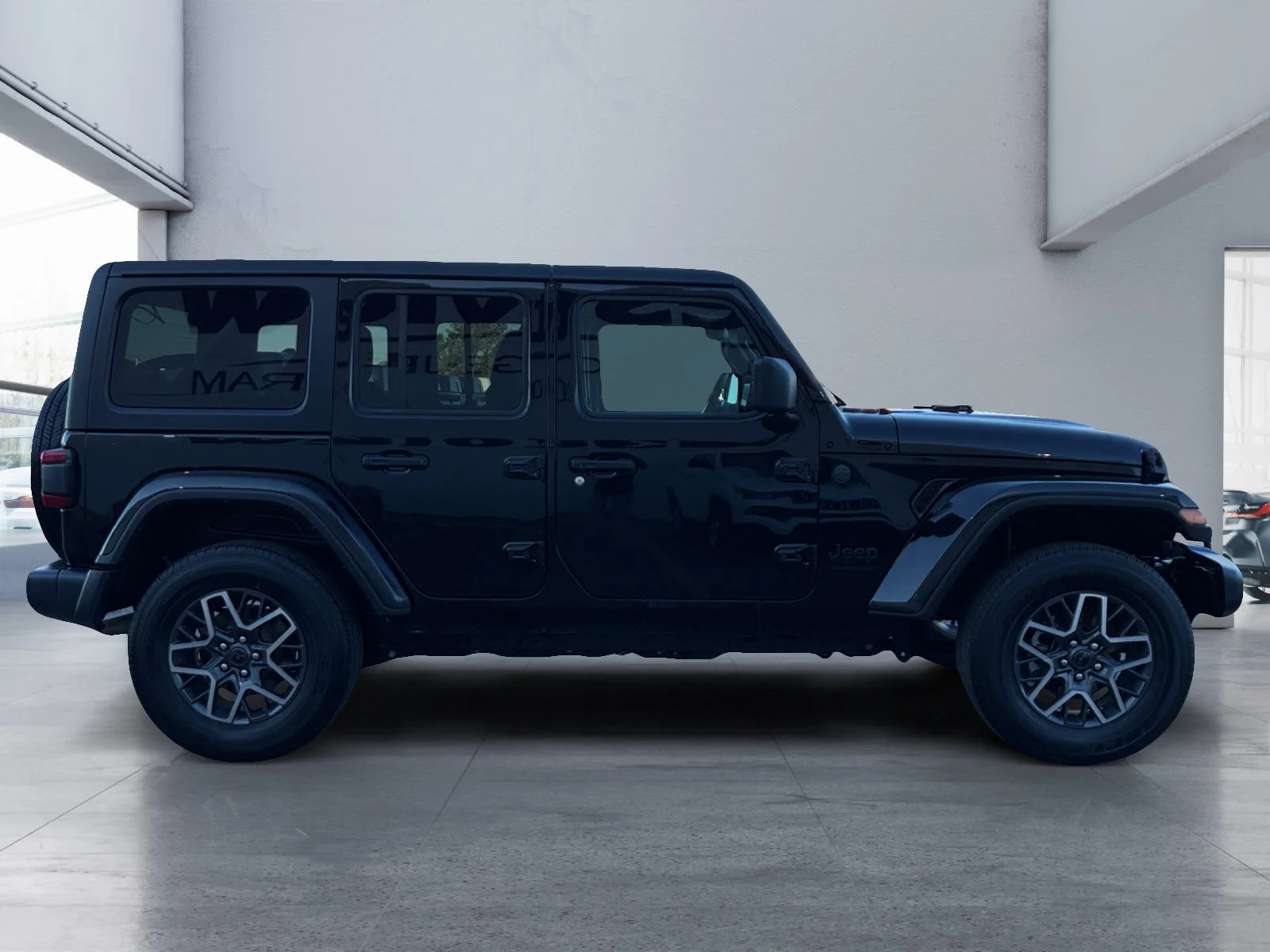 Used 2026 Diamond Black Crystal Pearl Jeep Sahara image 6