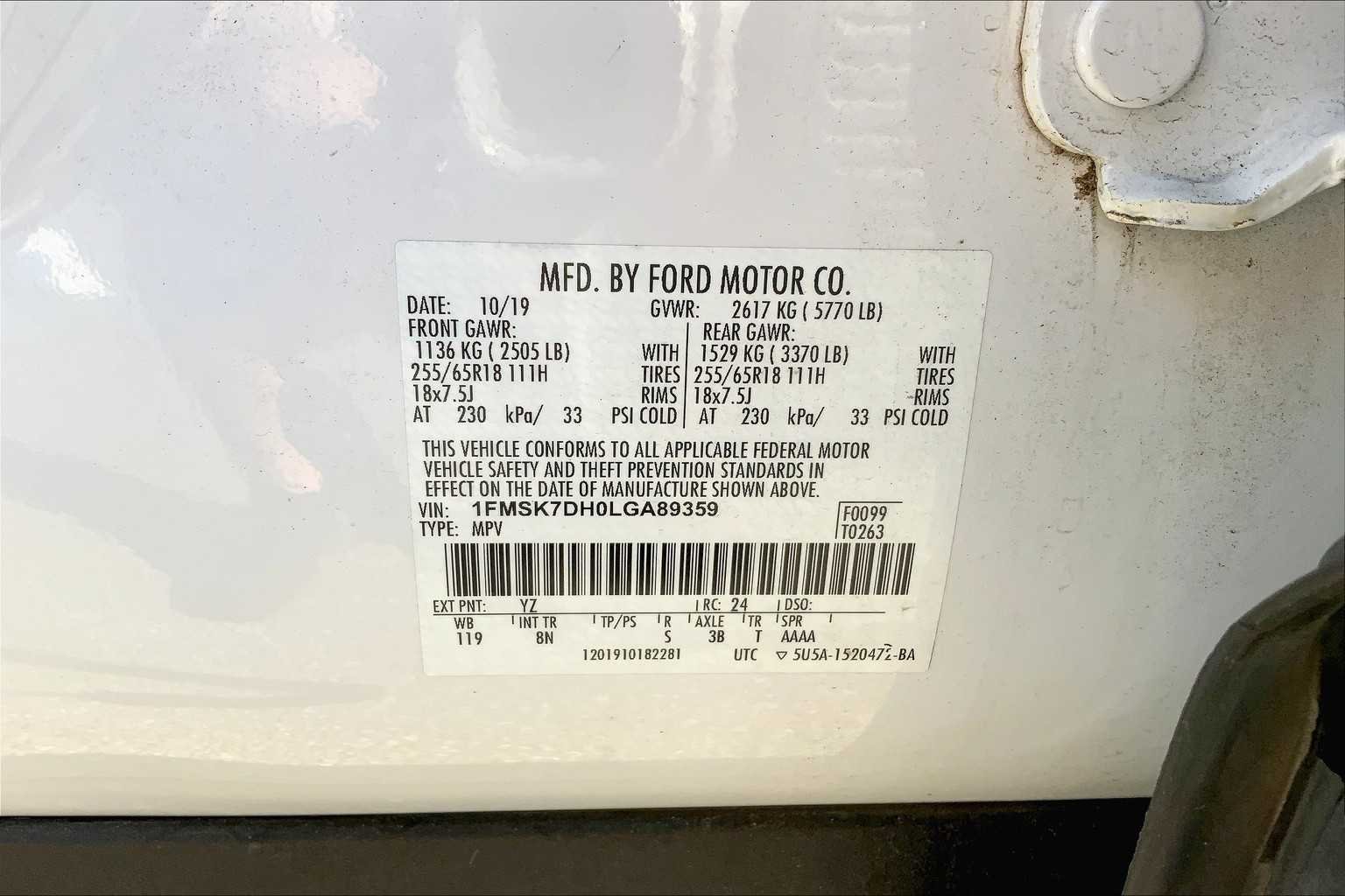 Used 2020 Oxford White Ford XLT image 30