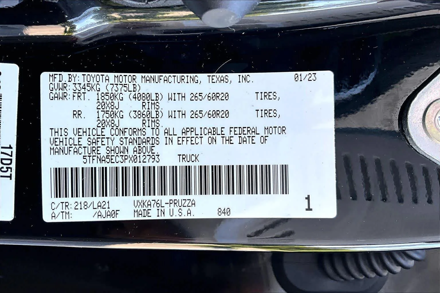 Used 2023 Midnight Black Metallic Toyota Platinum image 37