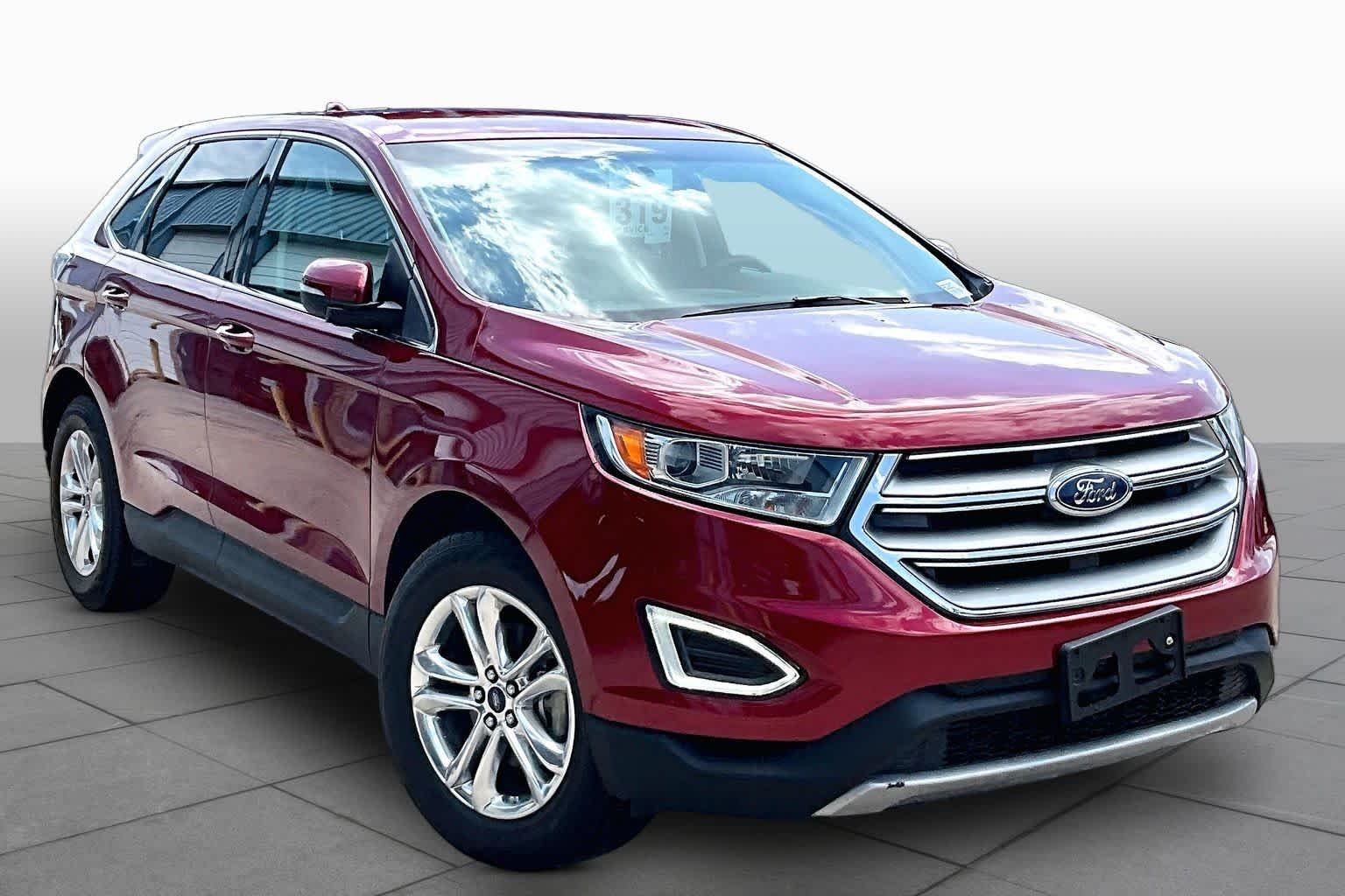 Used 2015 Ruby Red Metallic Tinted Clearcoat Ford SEL image 3