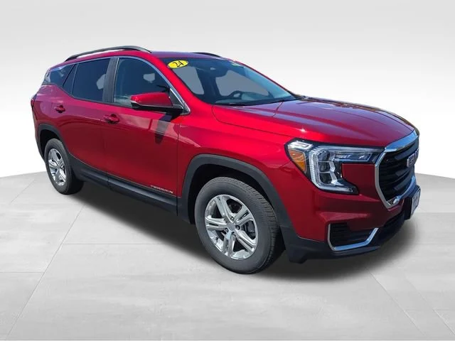 Used 2024 Volcanic Red Tintcoat GMC SLE image 7