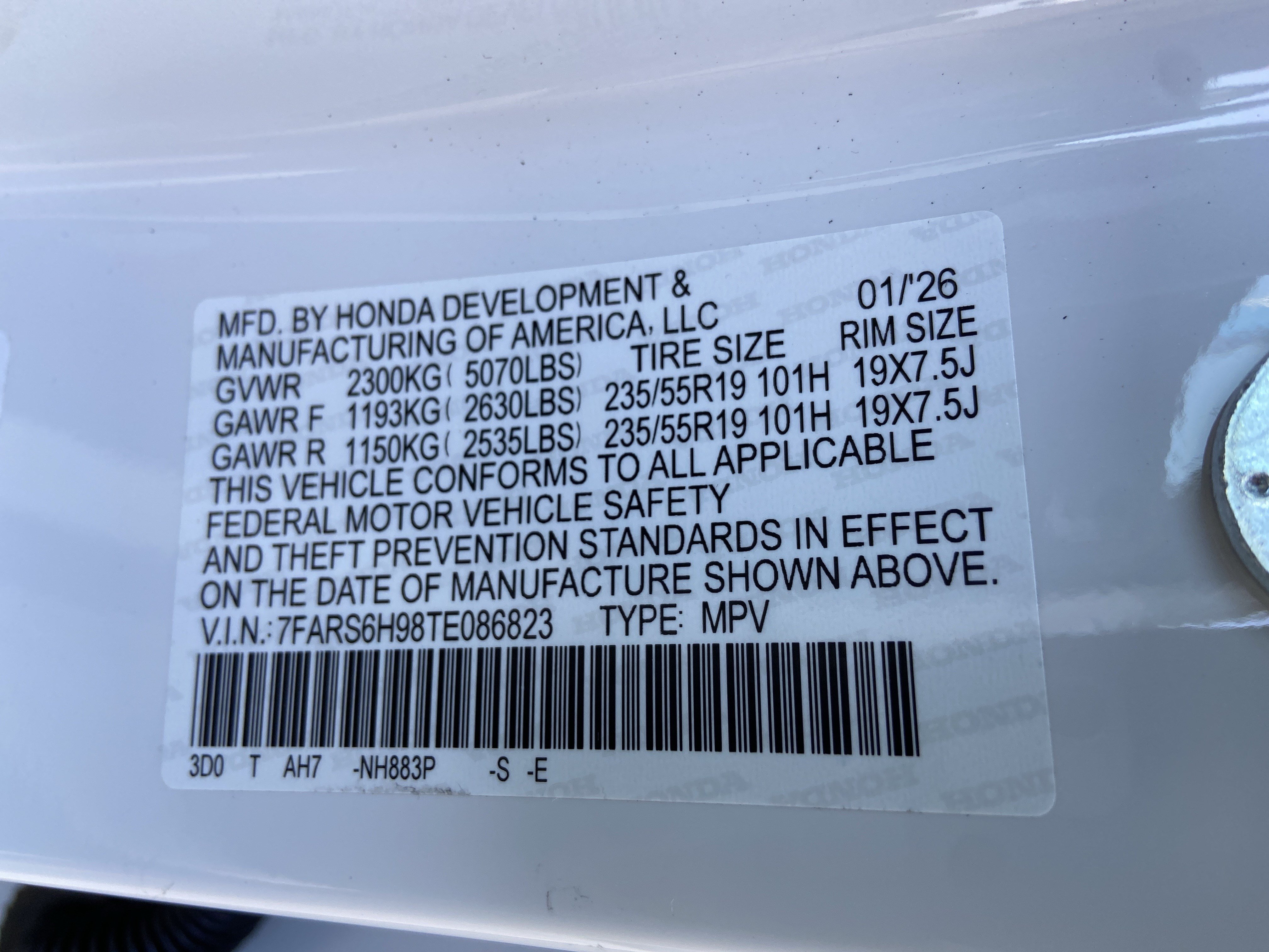 Used 2026 Platinum White Pearl Honda Sport Touring image 33