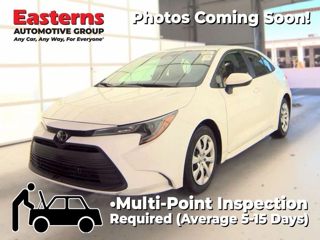 Used 2025 White Toyota LE image 1