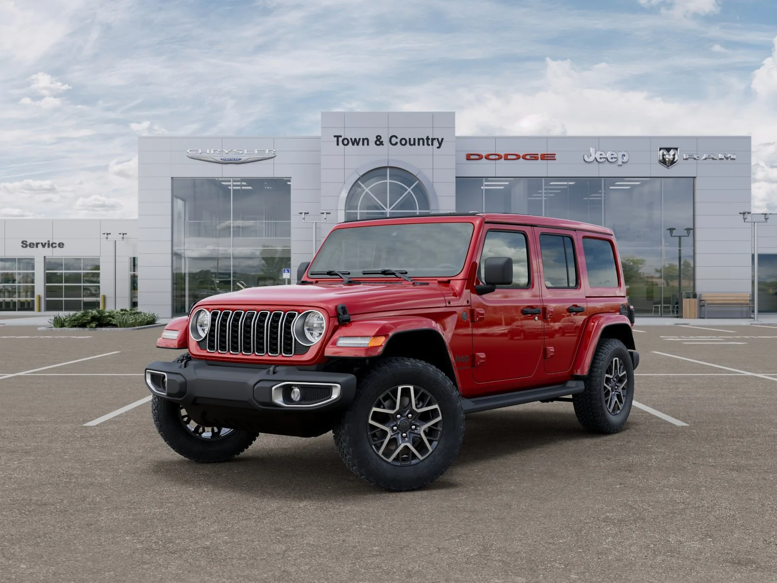 New 2026 Firecracker Red Clear-Coat Exterior Paint Jeep Sahara image 27