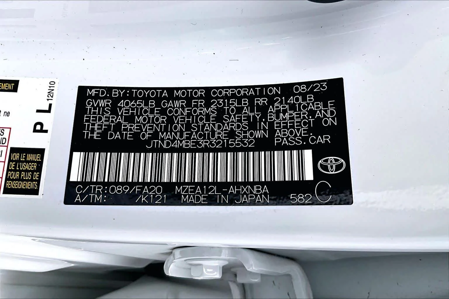 Certified Used 2024 Wind Chill Pearl Toyota SE image 33