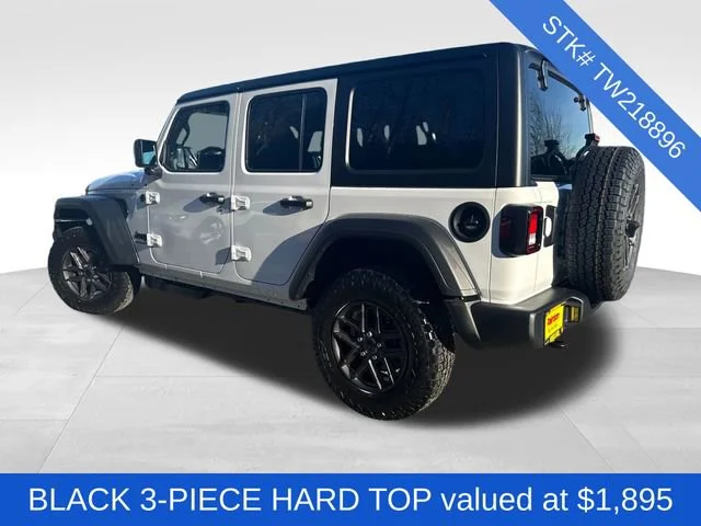 New 2026 Bright White Clear-Coat Exterior Paint Jeep Sport S image 5