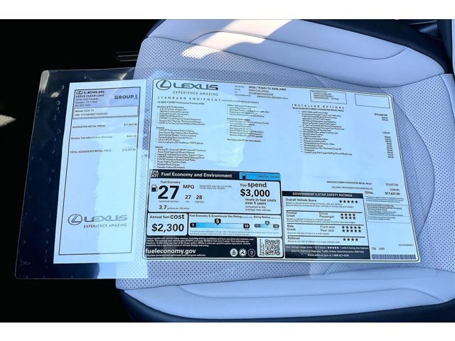 New 2026 Wind Chill Pearl Lexus F SPORT PERFORMANCE PREMIUM AWD image 28