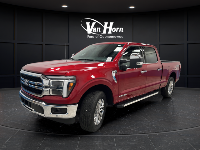 Used 2025 Rapid Red Metallic Tinted Clearcoat Ford Lariat image 3