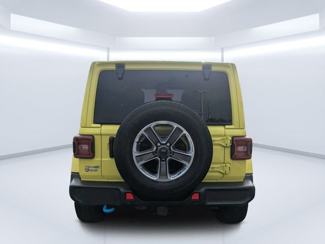 Used 2022 Yellow Jeep Unlimited Sahara 4xe image 4