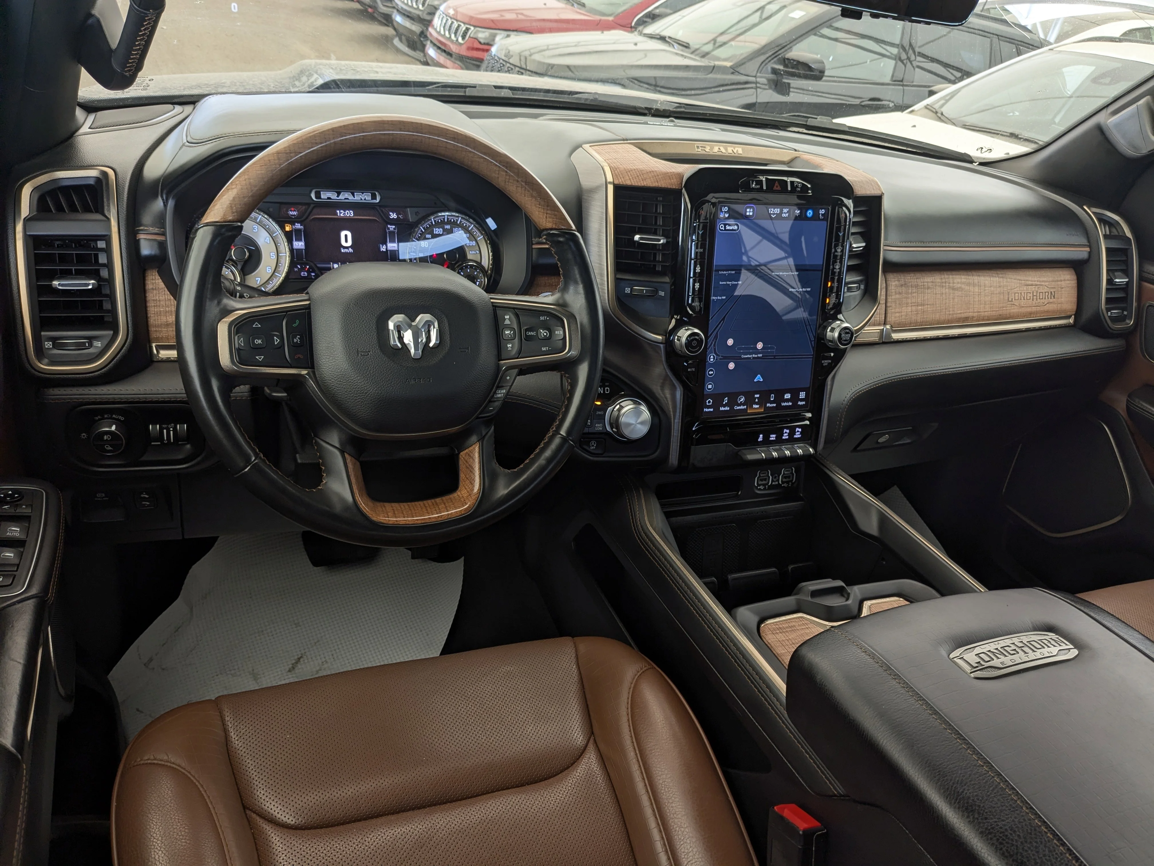 Used 2022 Black RAM Limited Longhorn - Level I - Dual Pane Sunroof - Leather - Harman/Kardon Audio - Advanced Safety & M image 25