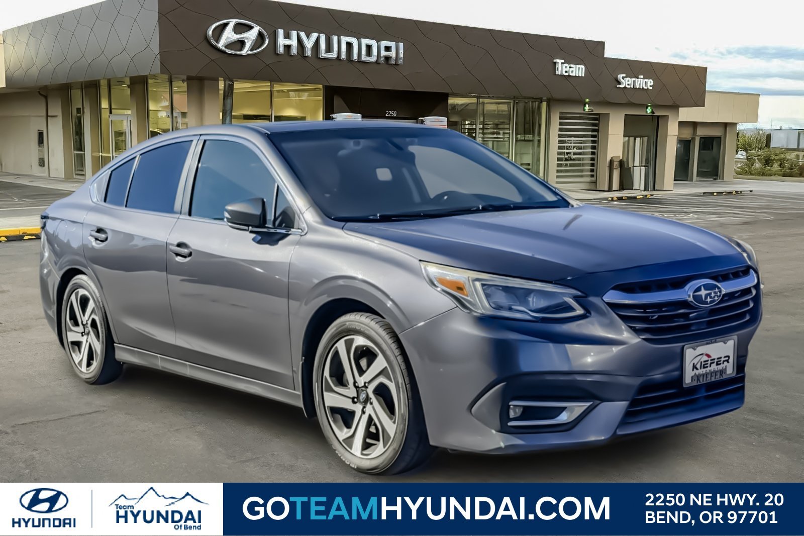 Used 2021 Gray Subaru Limited XT image 1