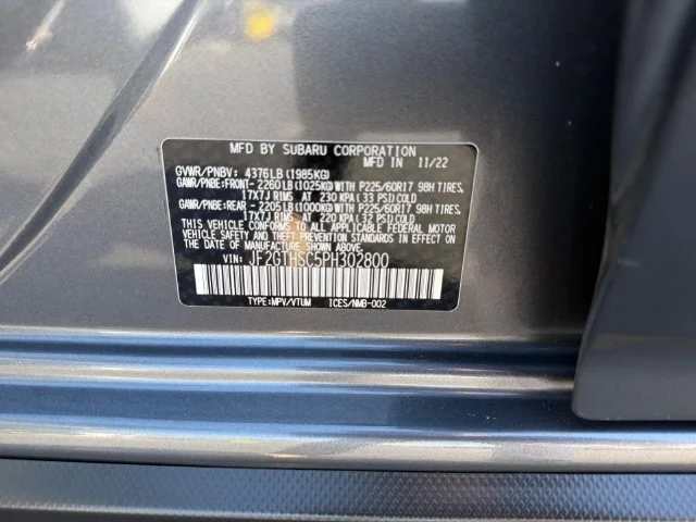 Used 2023 Gray Subaru Sport image 23