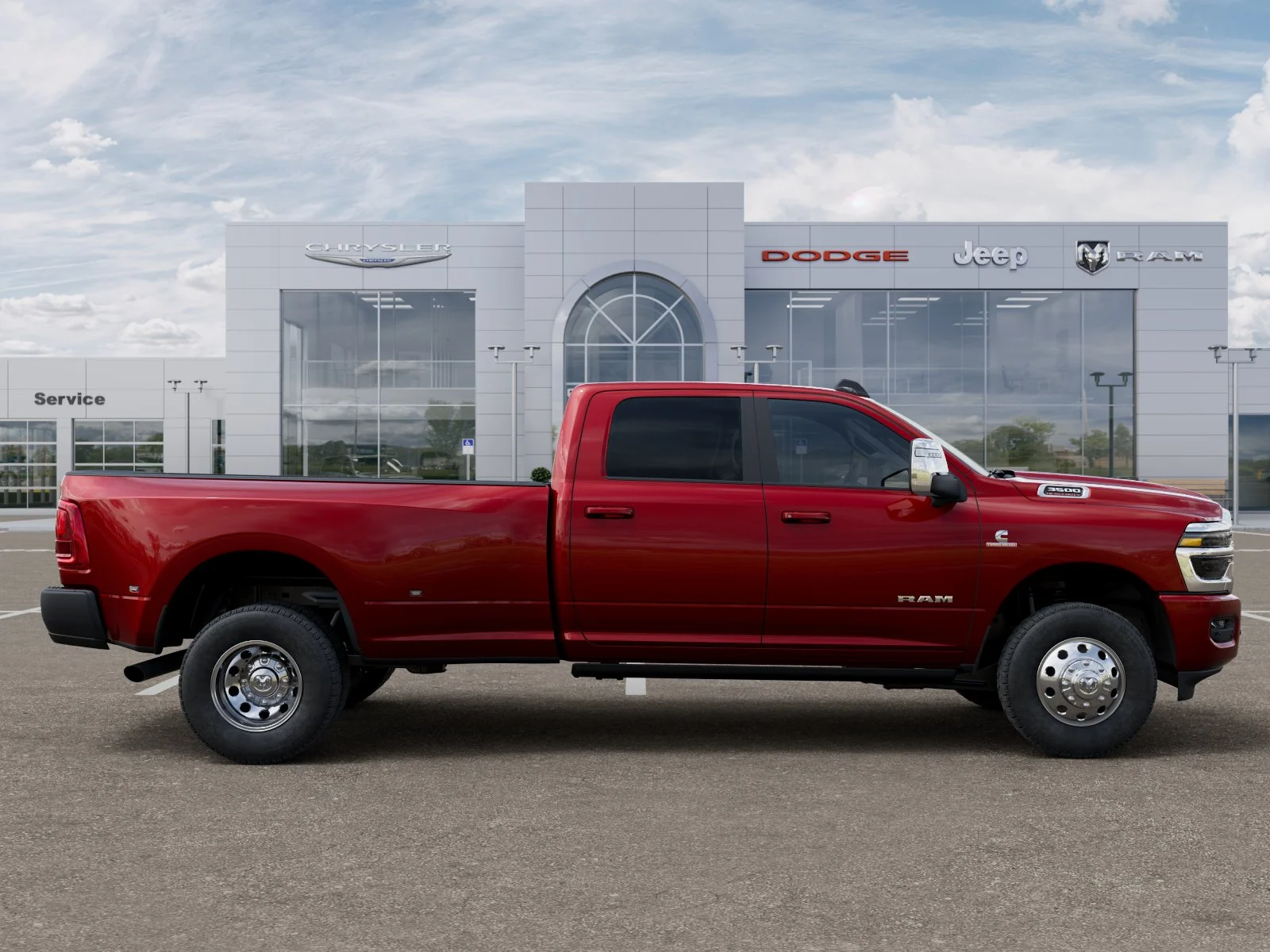 New 2026 Molten Red Pearl-Coat Exterior Paint RAM Laramie image 30