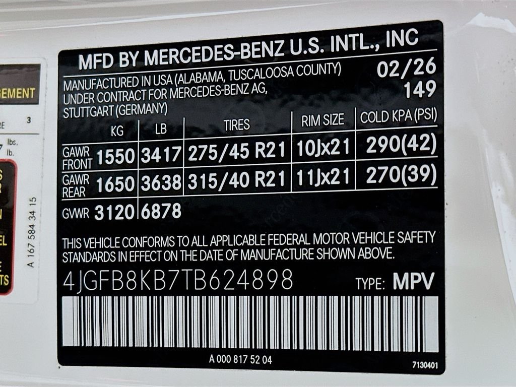 New 2026 Polar White Mercedes-Benz GLE 63 S AMG® image 33