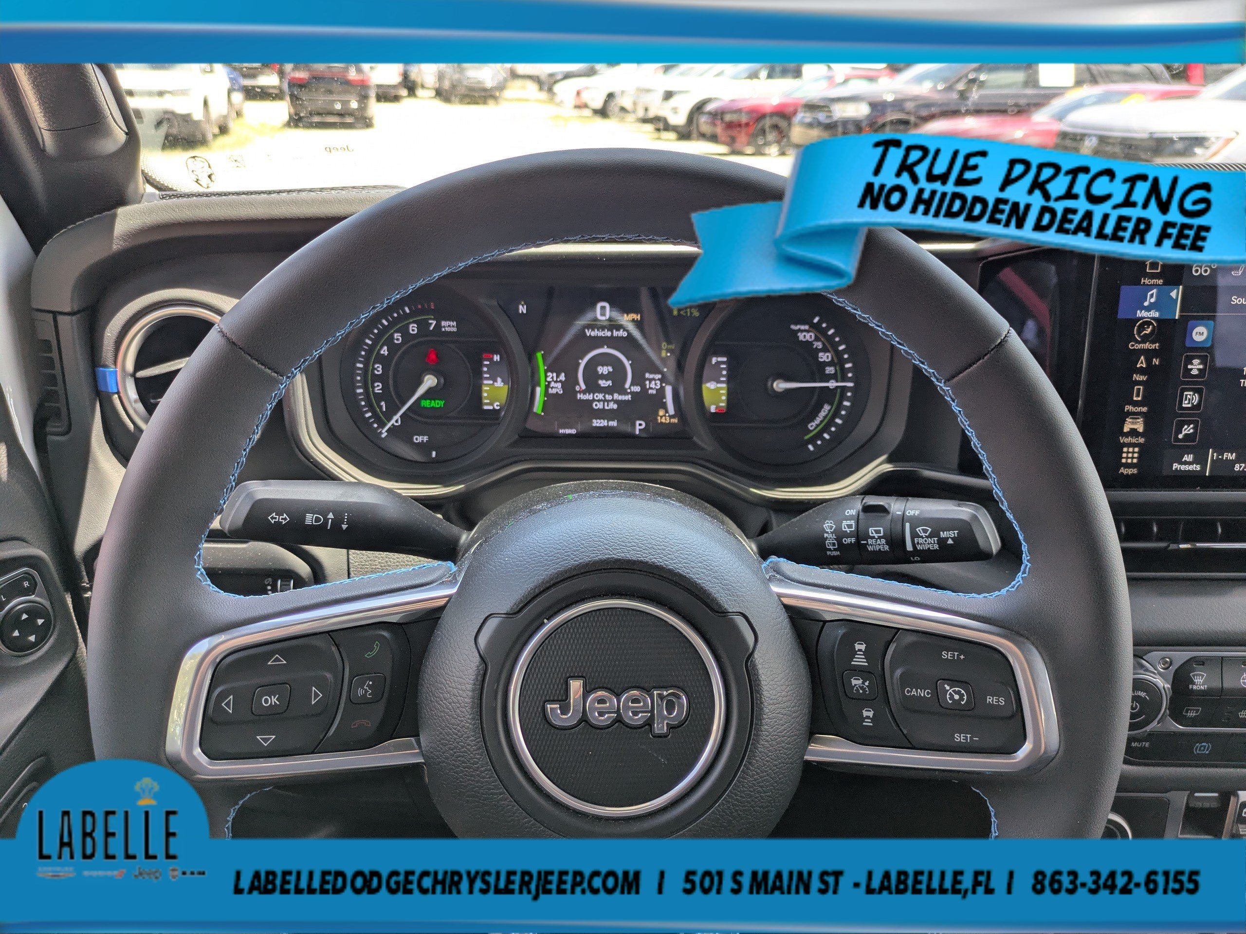 Used 2024 Bright White Clearcoat Jeep High Altitude image 21