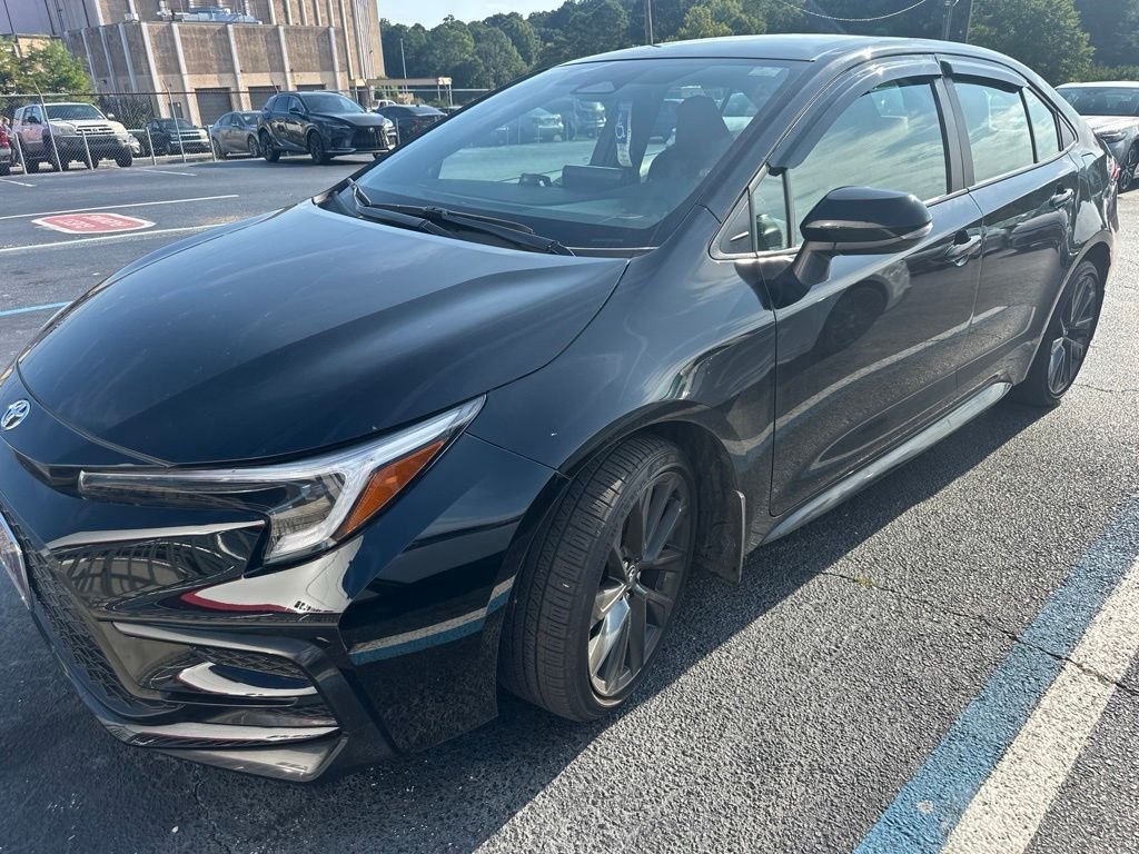 Used 2025 Black Toyota SE image 1