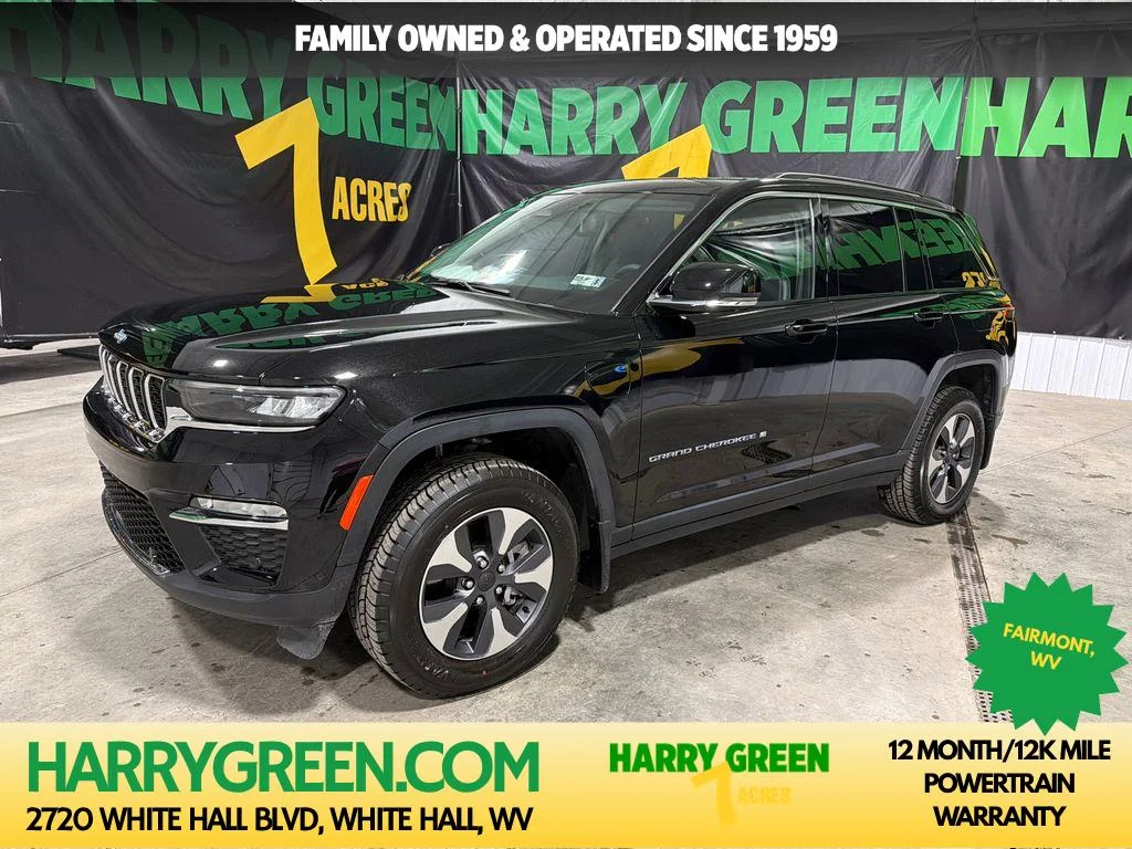 Used 2022 Diamond Black Crystal Pearlcoat Jeep 4xe image 1