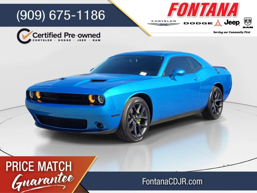 Certified Used 2019 Blue Dodge SXT image 1