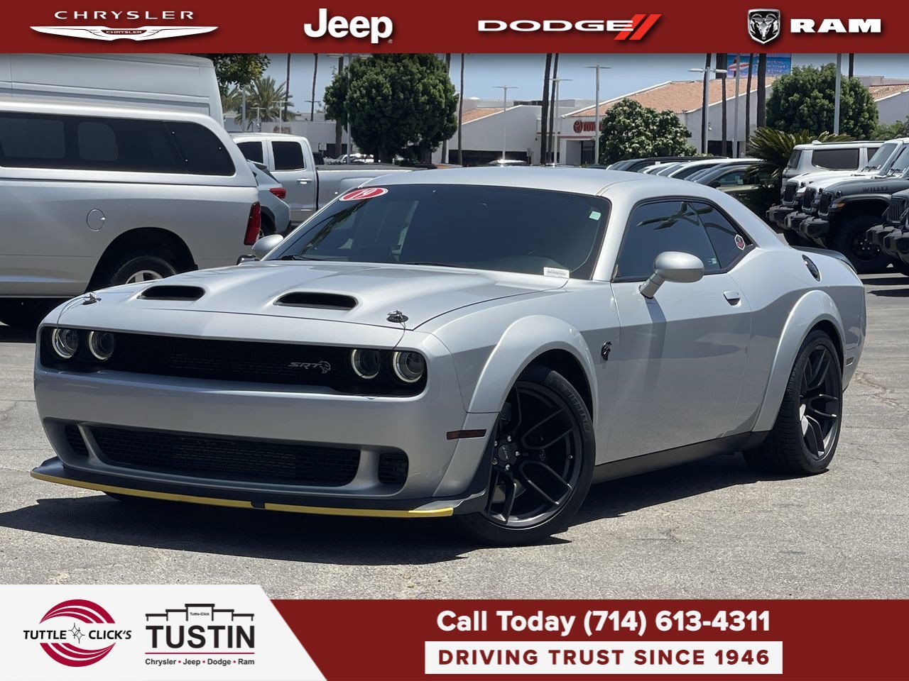 Used 2019 Triple Nickel Clearcoat Dodge SRT Hellcat Redeye Widebody image 1
