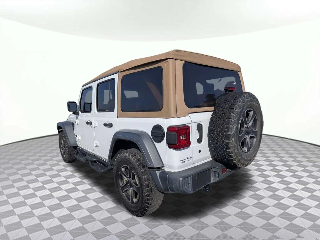 Used 2020 White Jeep Unlimited Sport image 5