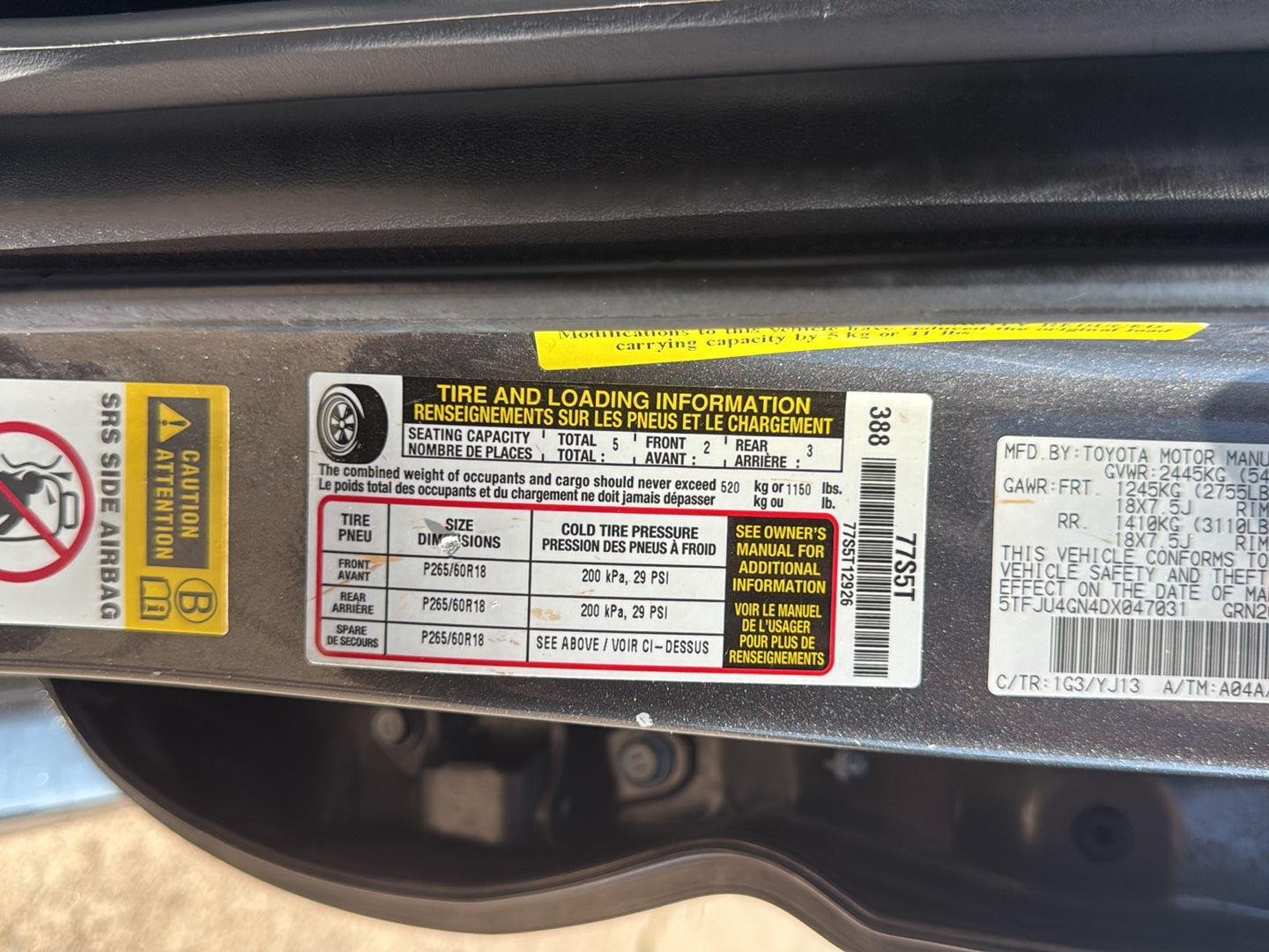 Used 2013 Magnetic Gray Metallic Toyota PreRunner V6 image 32