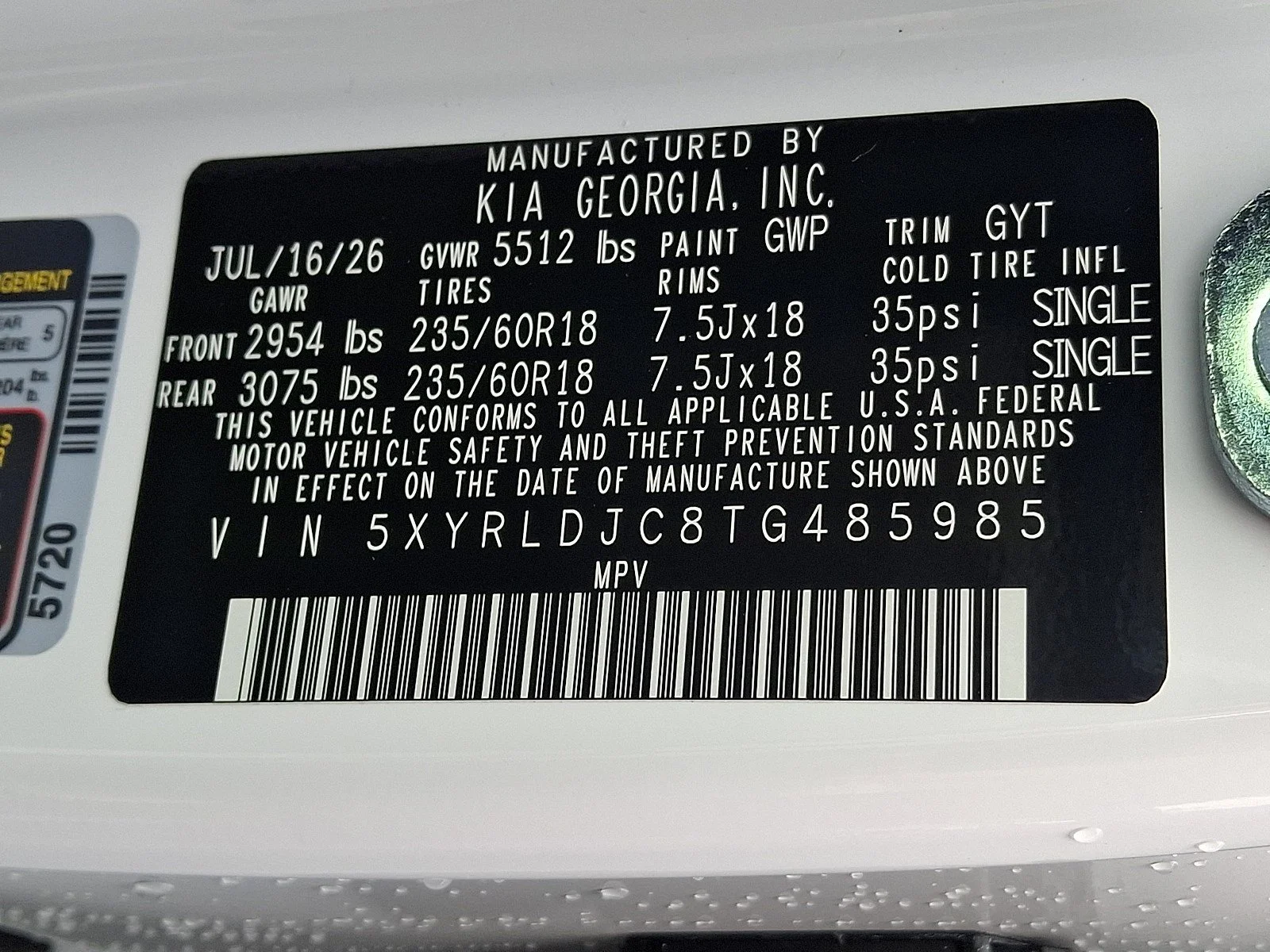 New 2026 Glacial White Pearl Kia S image 13