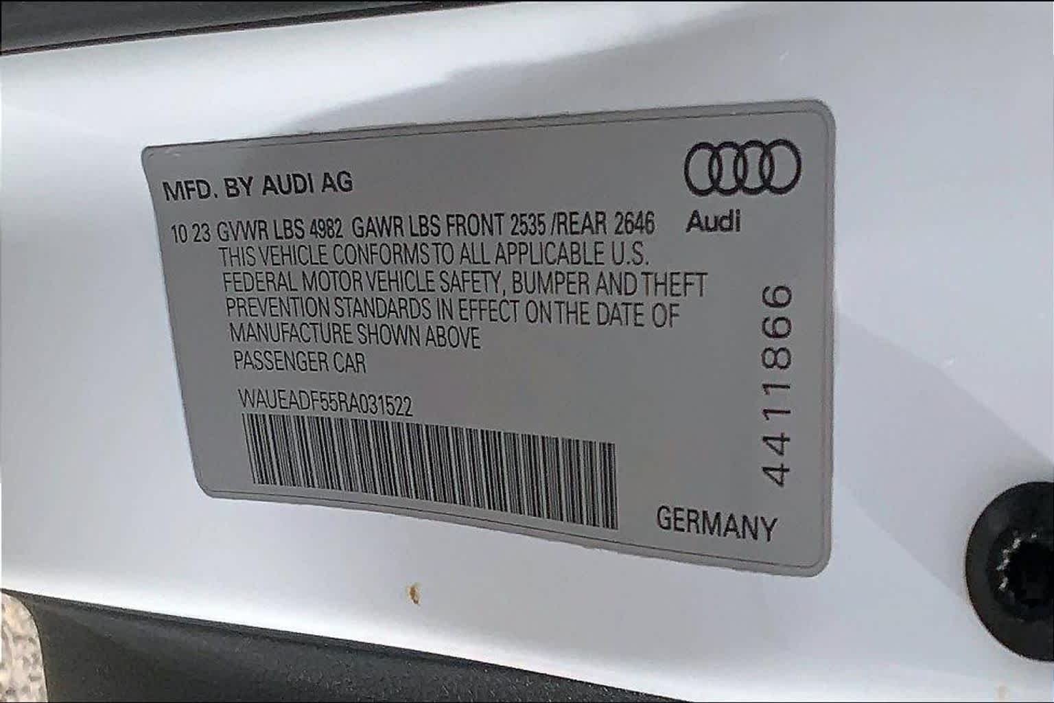 Used 2024 Glacier White Metallic Audi S line Prestige image 34