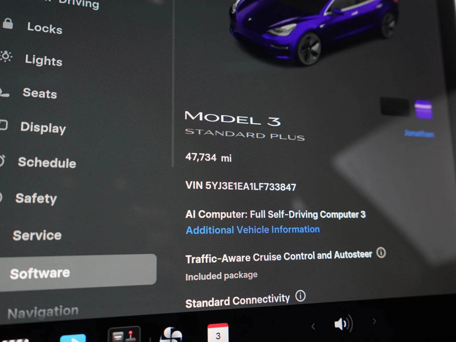 Used 2020 Blue Tesla Standard image 24