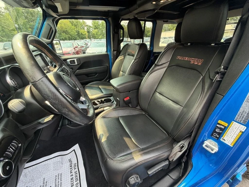 Used 2021 Hydro Blue Pearlcoat Jeep Rubicon 392 Unlimited 4x4 w/ Sky One-Touch Power Top image 14