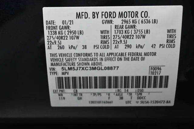 Certified Used 2021 Flight Blue Lincoln Reserve image 37