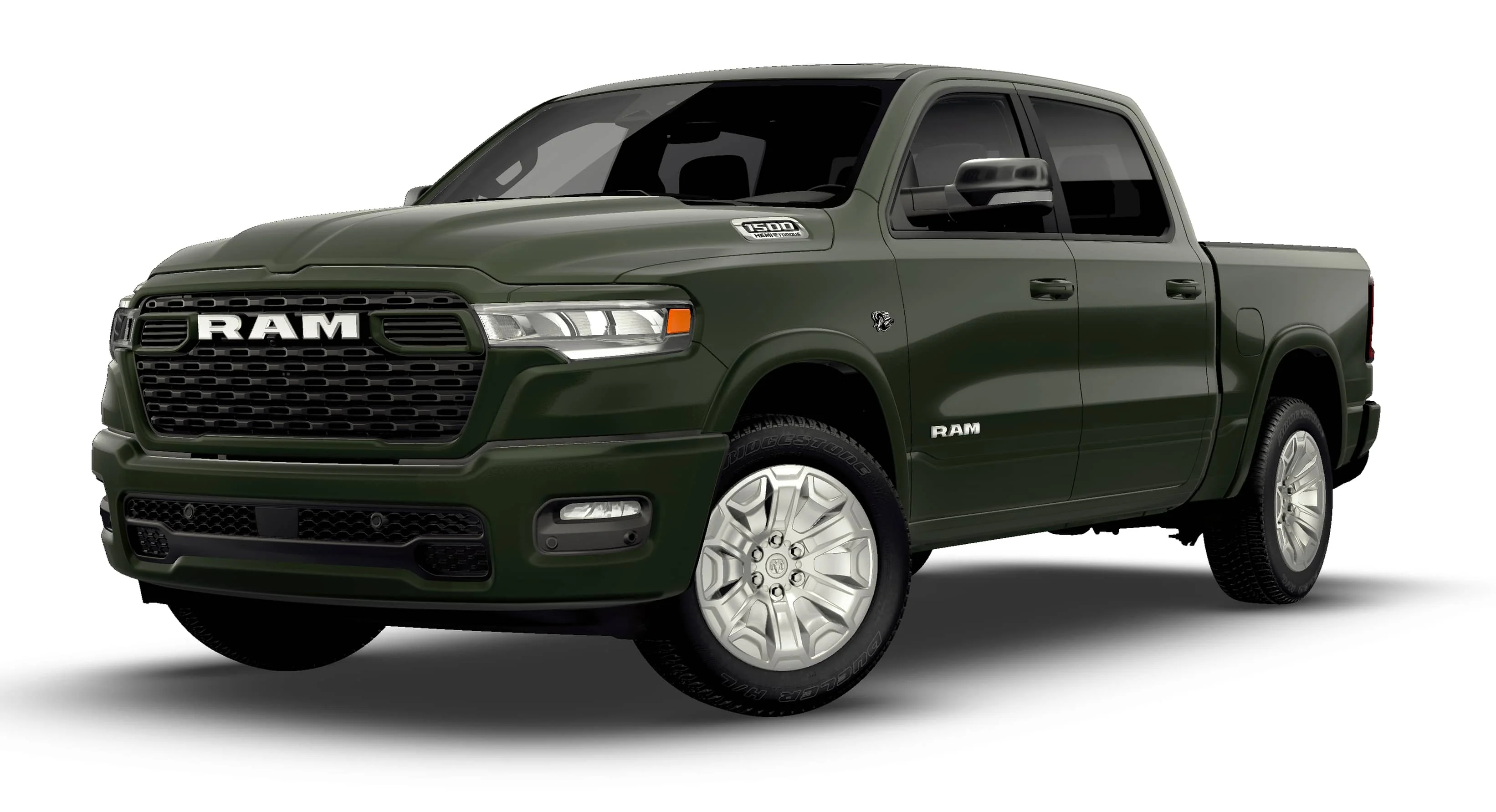 New 2026 Serrano-Green Metallic Exterior Paint RAM BIG HORN image 13