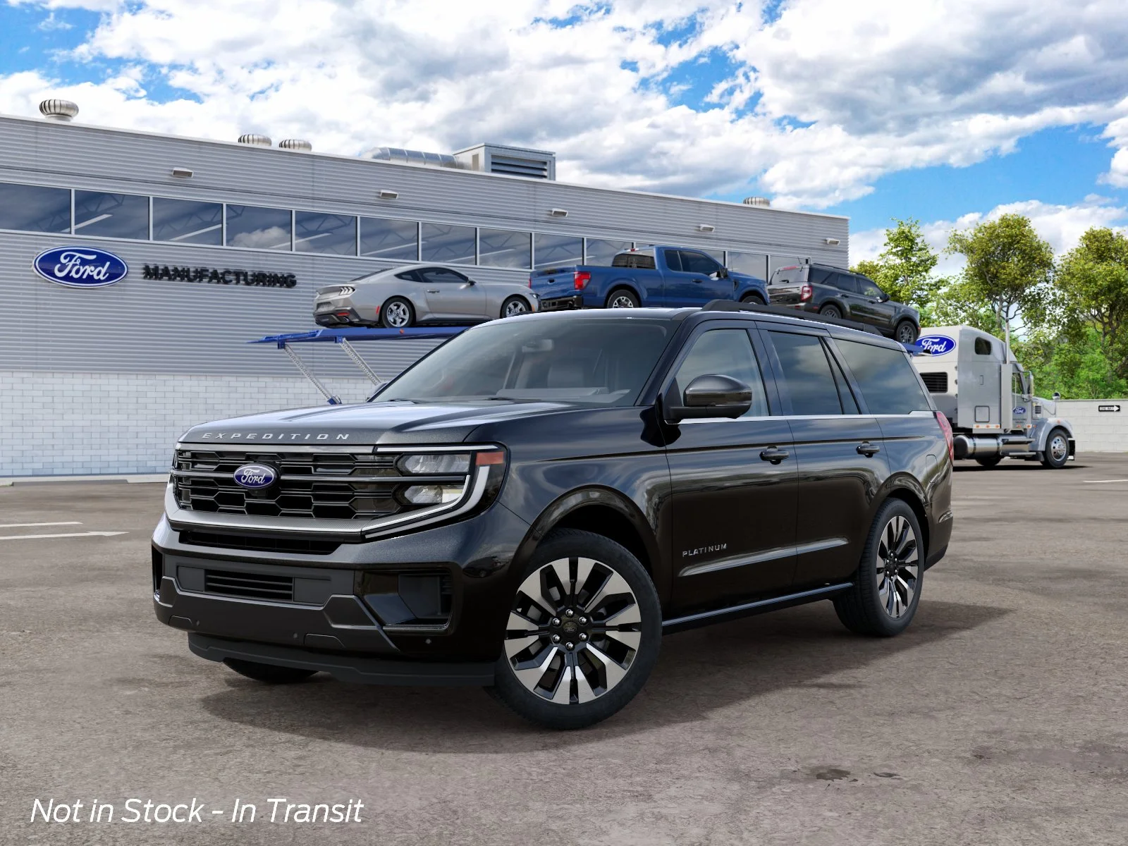New 2027 Agate Black Metallic Ford Platinum image 2