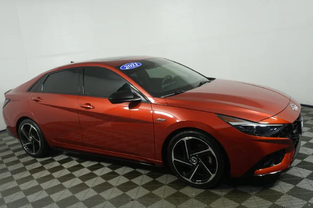 Used 2021 Lava Orange Hyundai N Line image 2