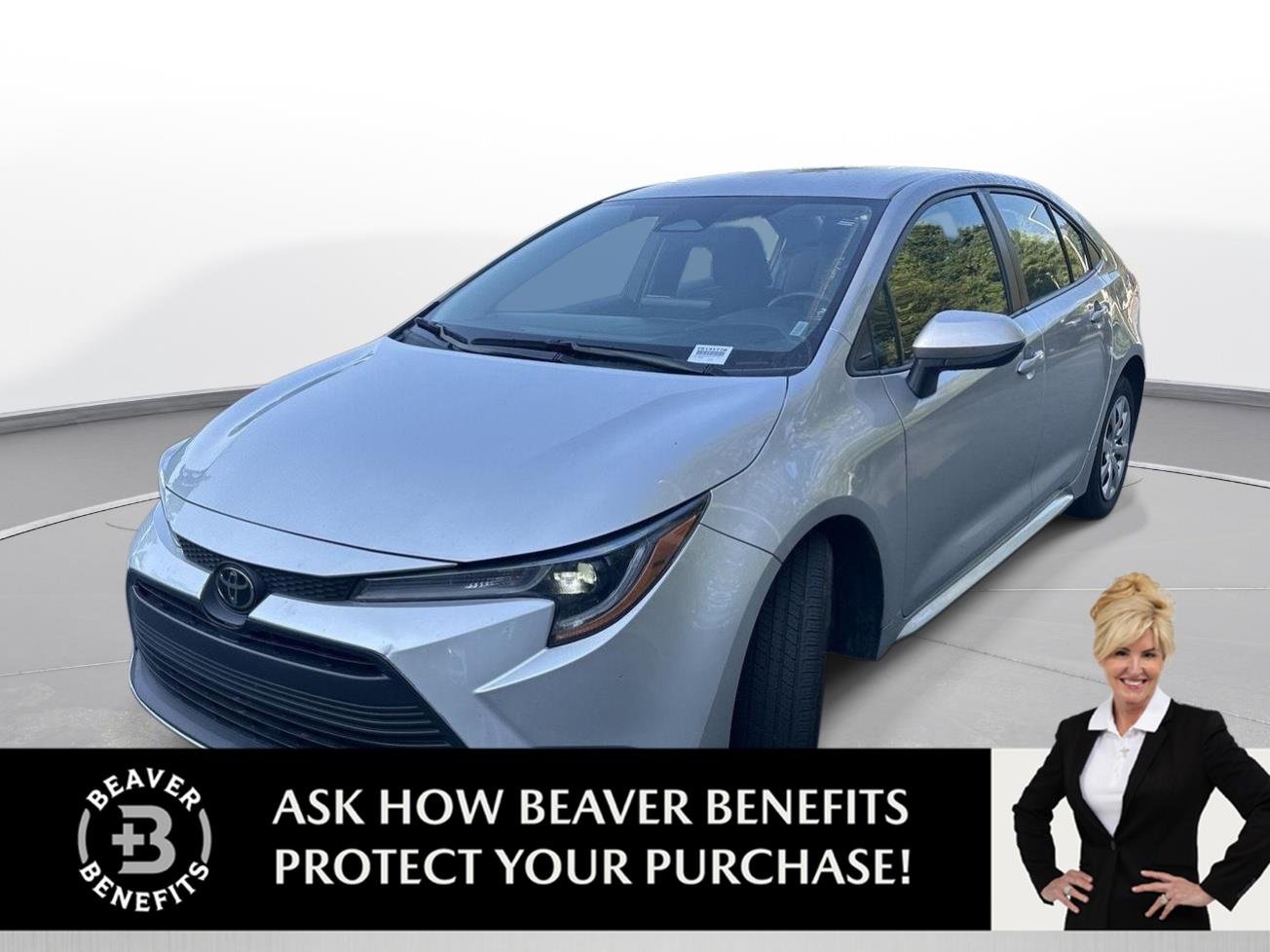 Used 2024 Classic Silver Metallic Toyota LE image 1