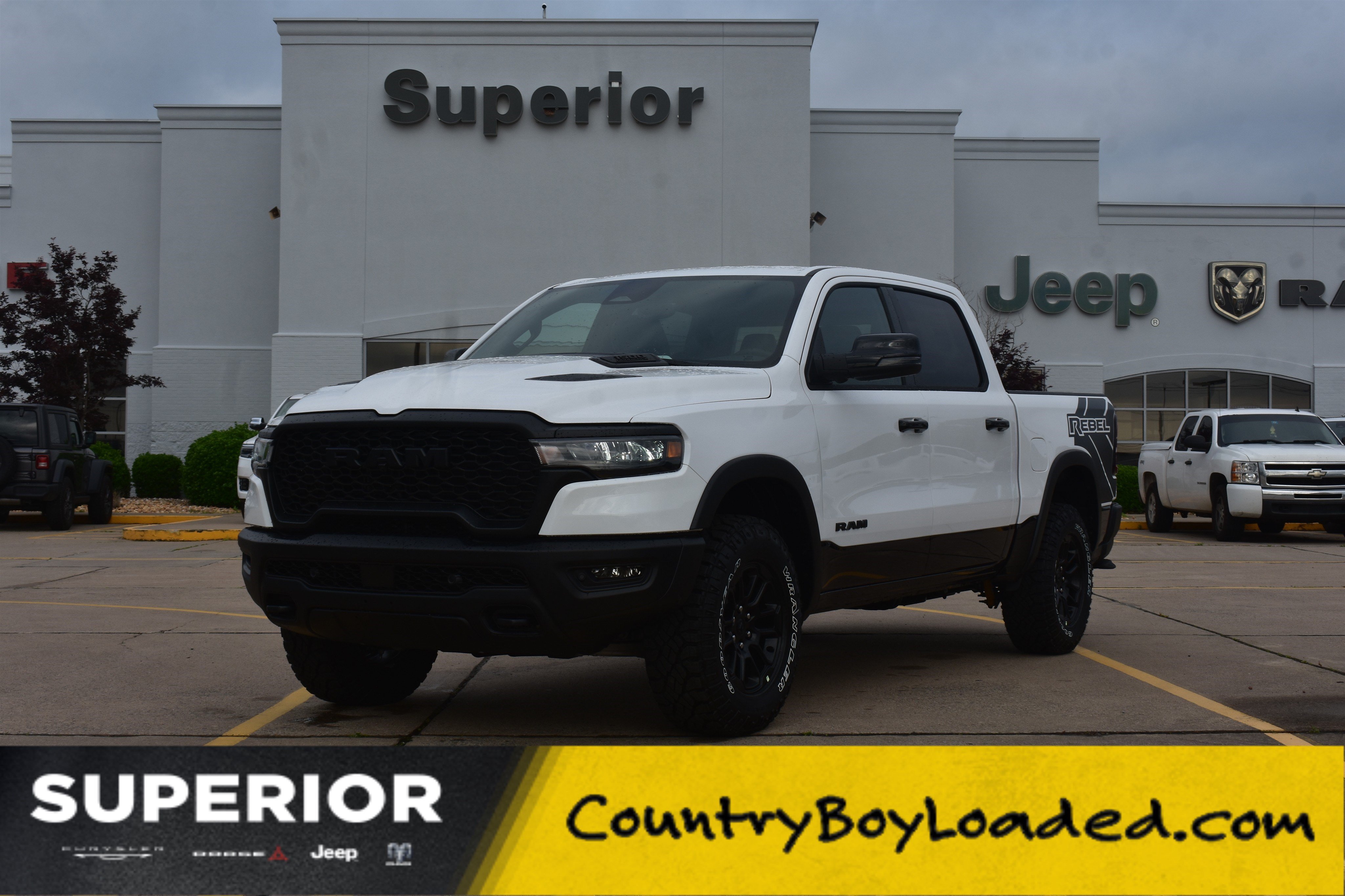 New 2026 Bright White Clear-Coat Exterior Paint RAM Rebel image 1