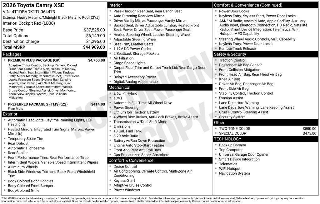 Certified Used 2026 Black Toyota XSE image 27