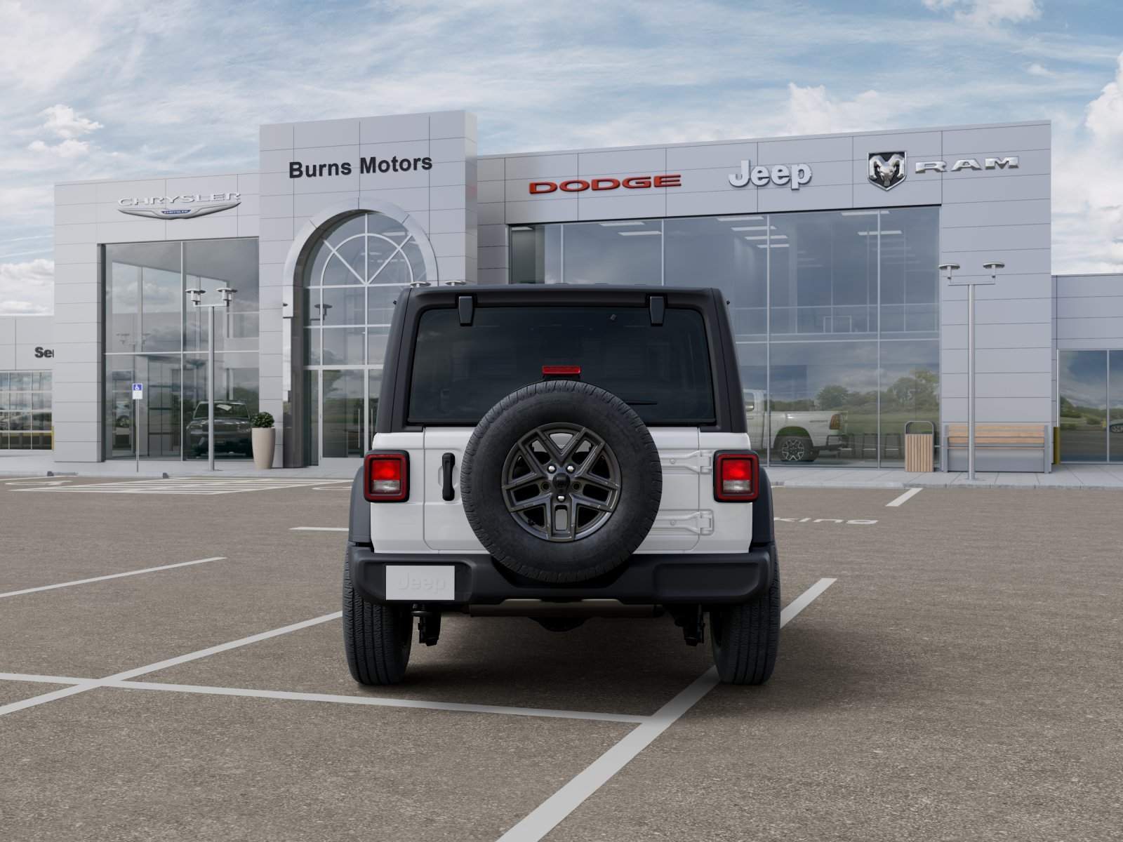 New 2026 Bright White Clear-Coat Exterior Paint Jeep Sport 2-Door image 33