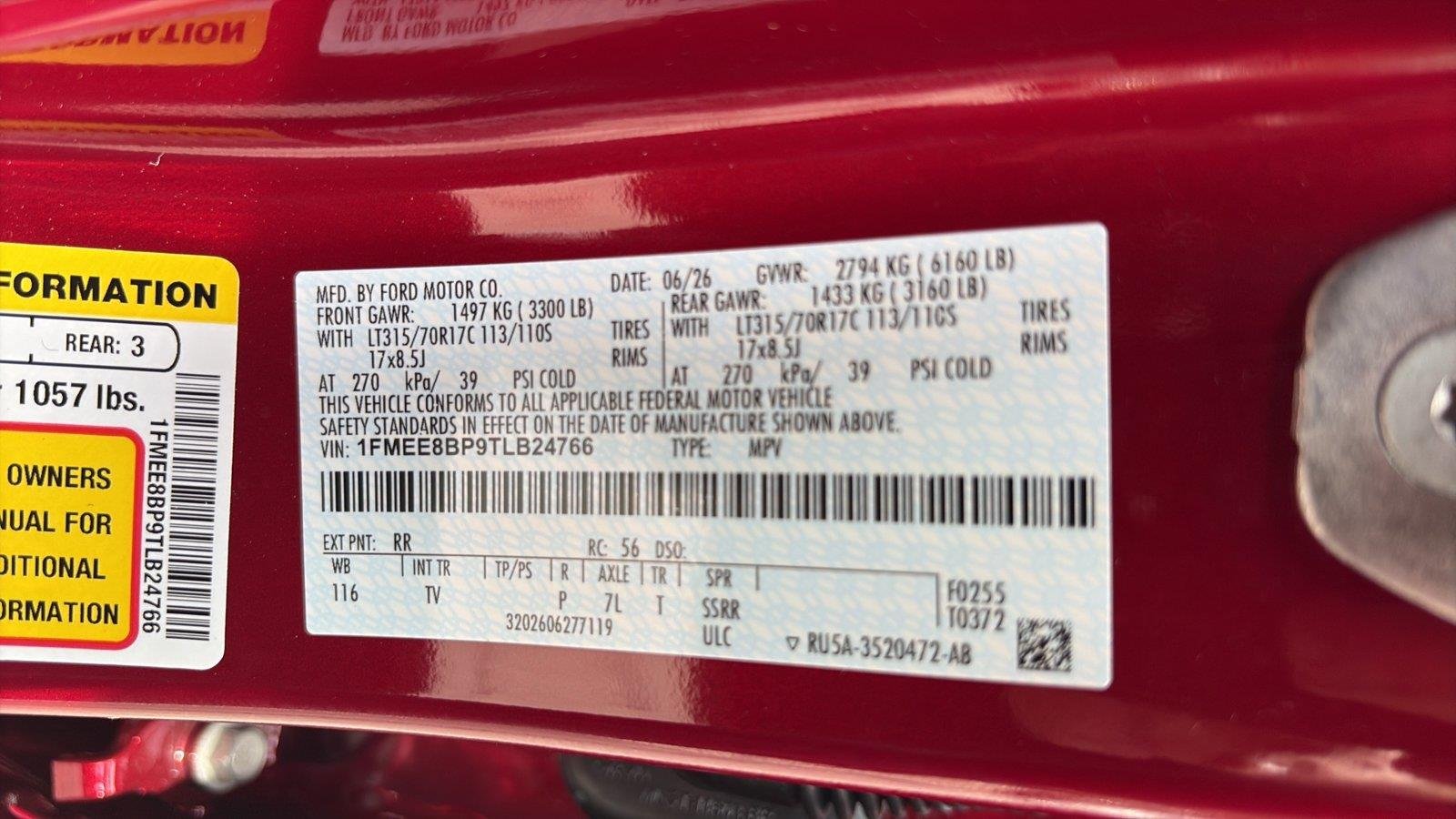 New 2026 Ruby Red Metallic Tinted Clearcoat Ford Outer Banks image 20