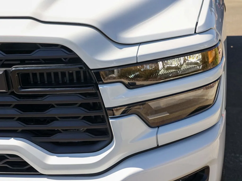 New 2026 Bright White Clear-Coat Exterior Paint RAM Big Horn Night Edition image 9