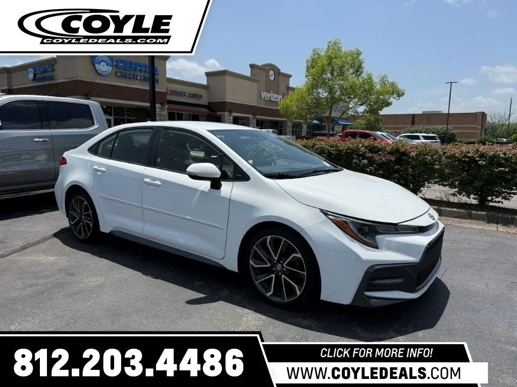 Used 2020 White Toyota SE image 1
