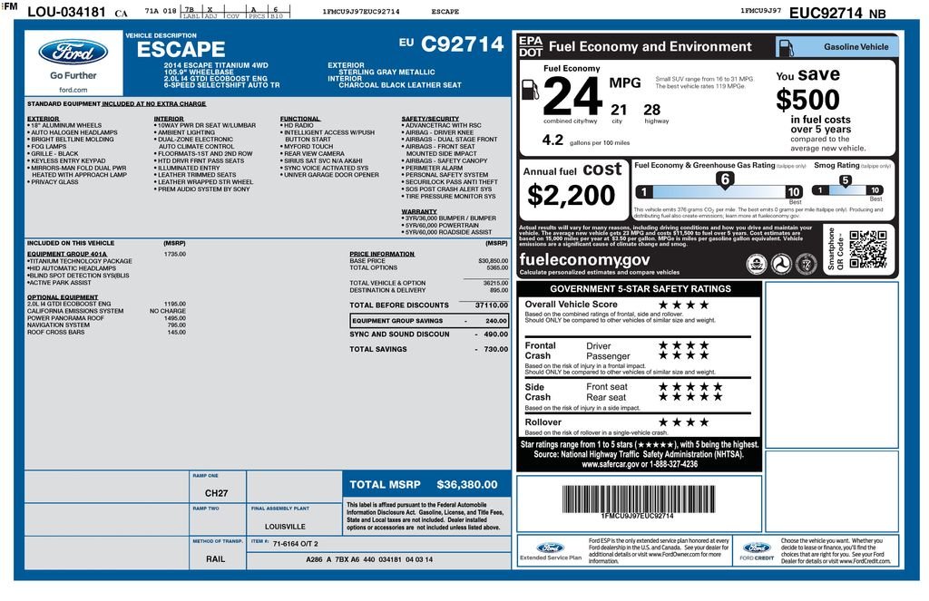 Used 2014 Gray Ford Titanium image 9