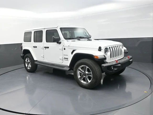 Used 2021 White Jeep Unlimited Sahara image 10