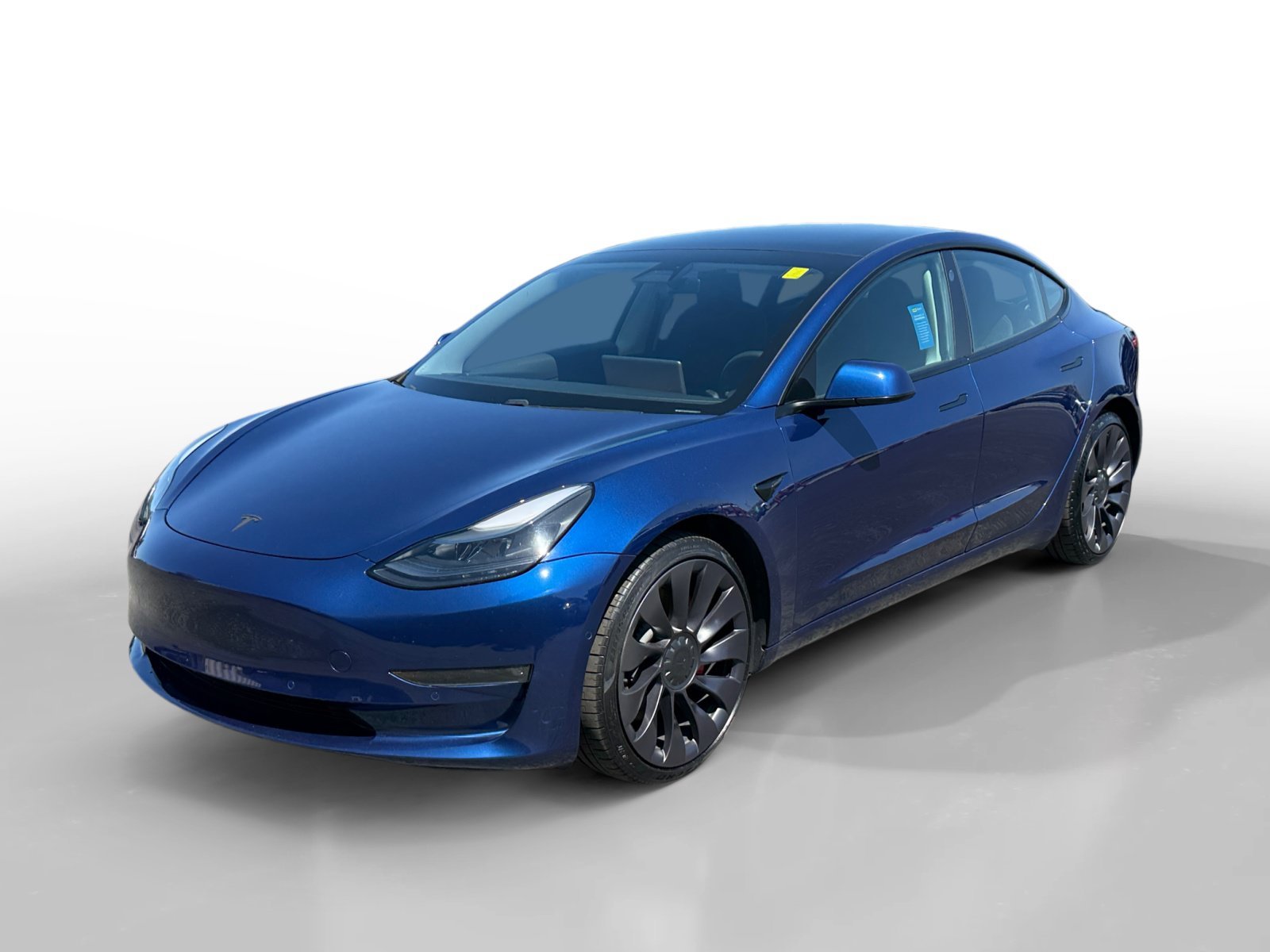 Used 2021 Deep Blue Metallic Tesla Performance image 1