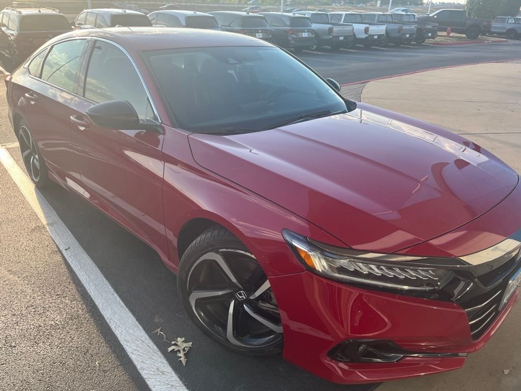Used 2021 Radiant Red Metallic Honda Sport Special Edition image 3